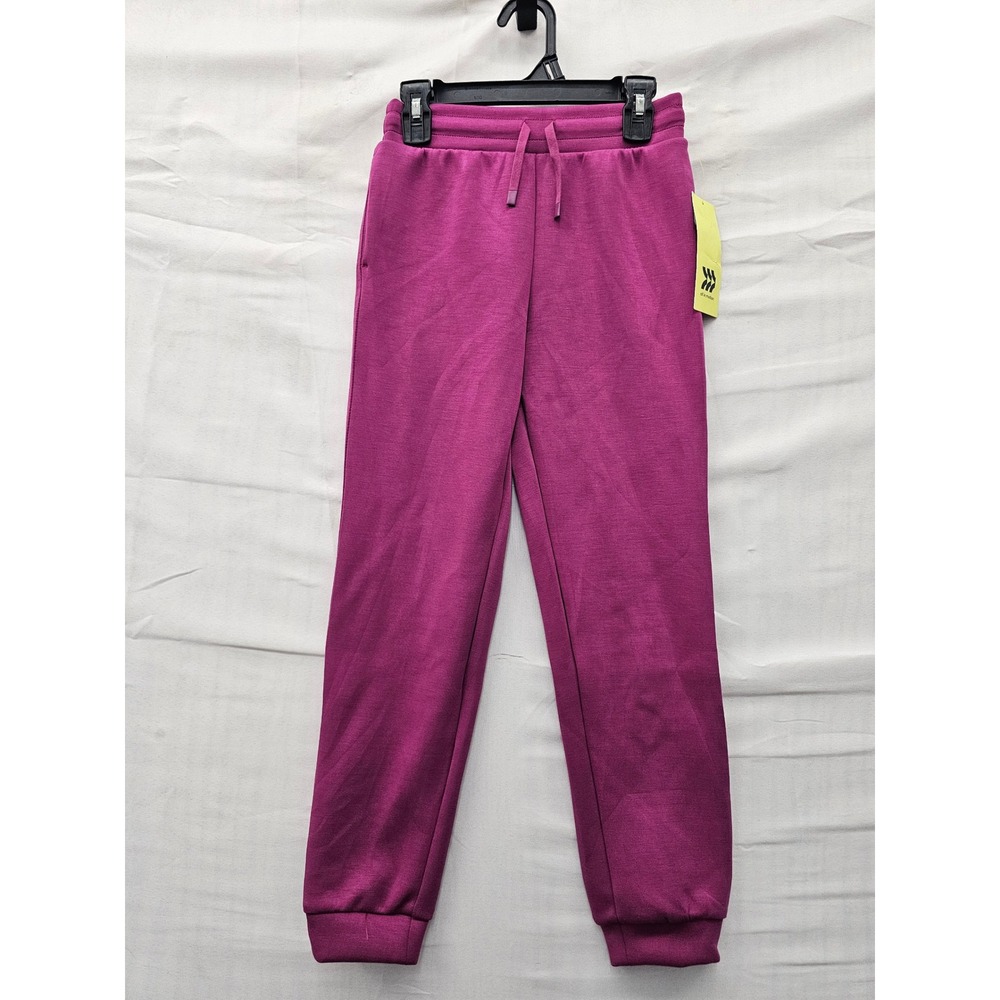 All in Motion Girls Jogger Pants Red Rayon Blend Athletic Size Medium